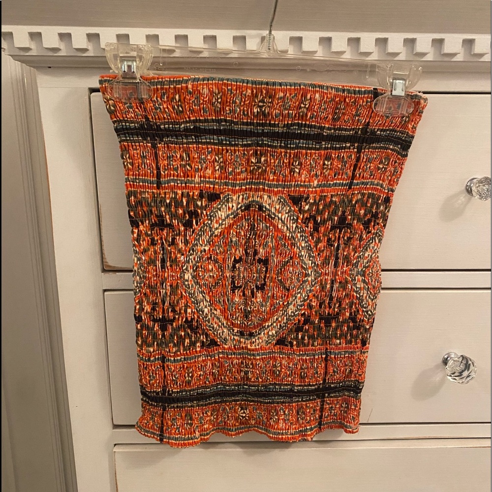 Orange Tube Top/Skirt